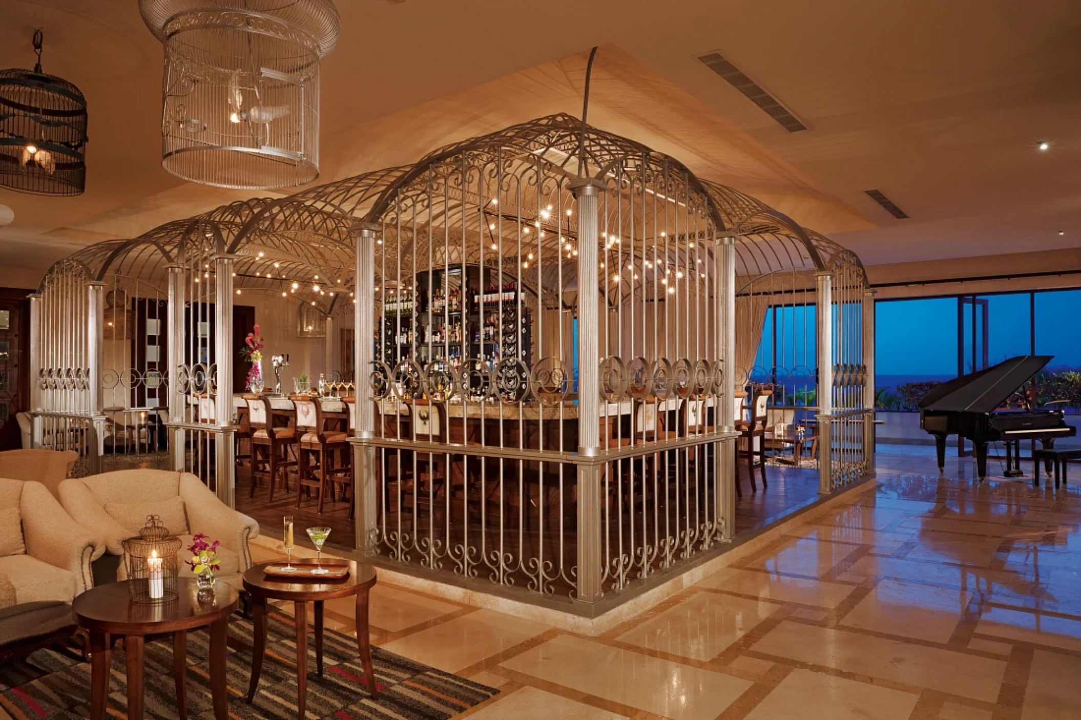 Rendezvous cage at Secrets Puerto Los Cabos Golf & Spa Resort