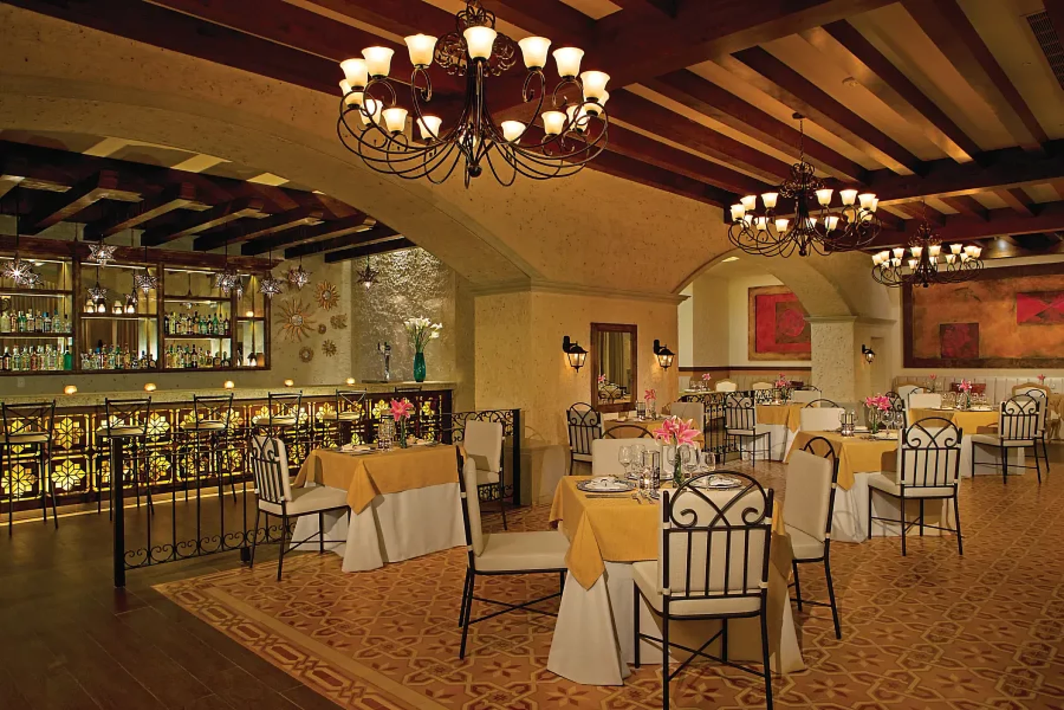 El patio restaurant at Secrets Puerto Los Cabos Golf & Spa Resort