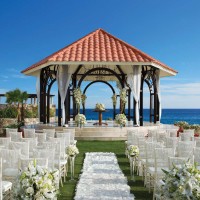 Ceremony on the gazebo at Secrets Puerto Los Cabos Golf & Spa Resort