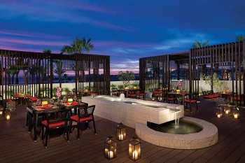 Himitsu terrace restaurant at Secrets Puerto Los Cabos Golf & Spa Resort