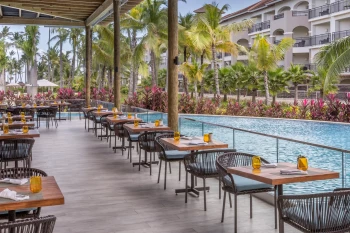 La riviera terrace restaurant at Secrets Royal Beach Punta Cana
