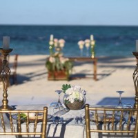 Dinner reception on the beach at Secrets Royal Beach Punta Cana