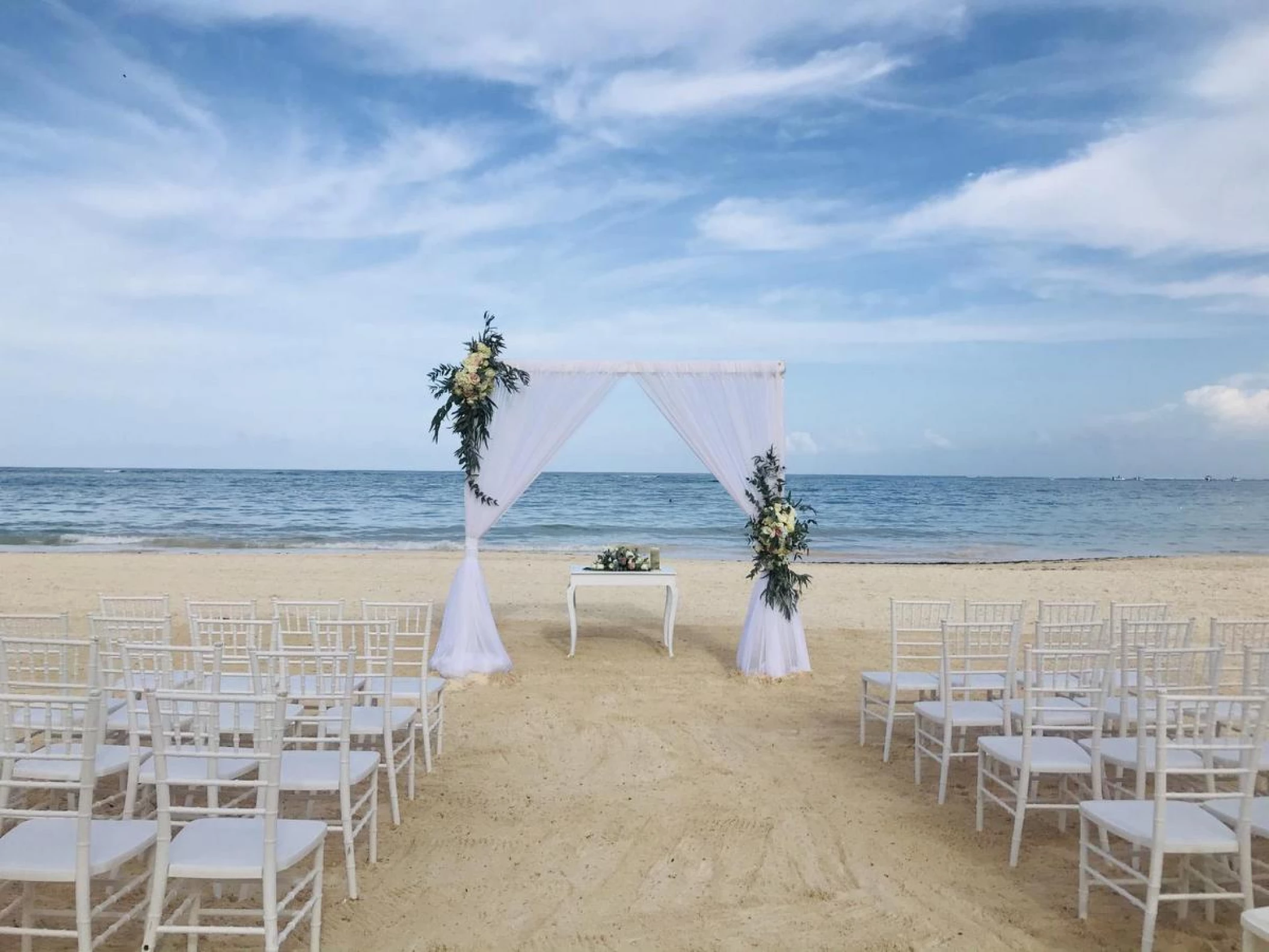 Ceremony on the beach at Secrets Royal Beach Punta Cana