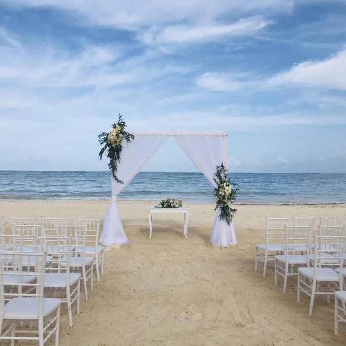 Ceremony on the beach at Secrets Royal Beach Punta Cana