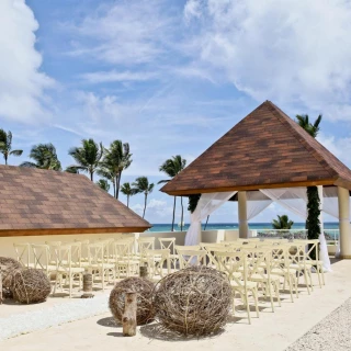 Ceremony decor in the royal gazebo at Secrets Royal Beach Punta Cana