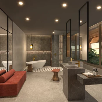 Bathroom master suite at Secrets Tulum Resort and Beach Club