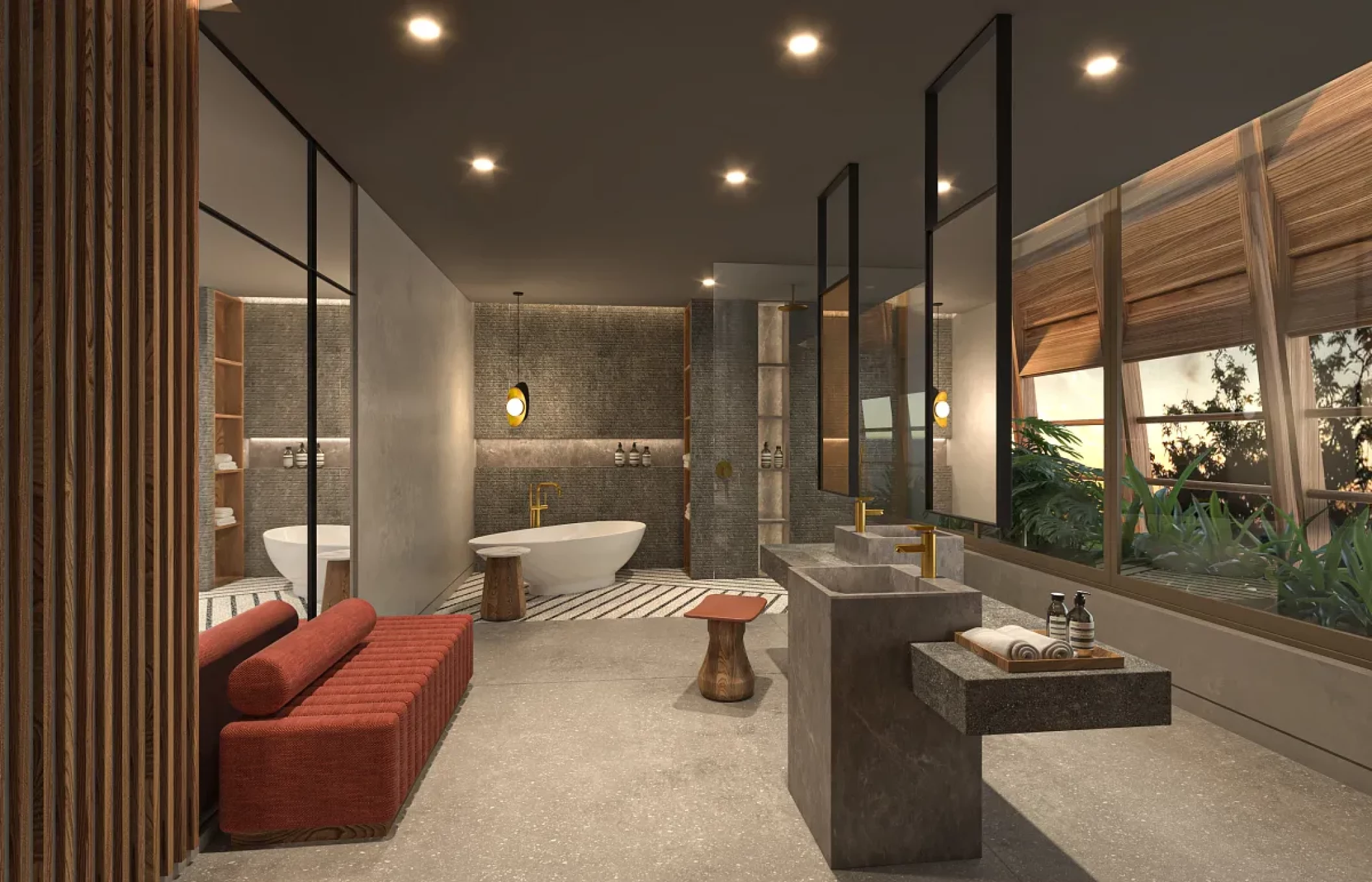 Bathroom master suite at Secrets Tulum Resort and Beach Club