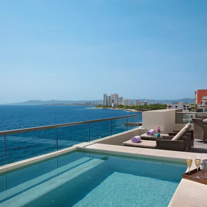 Master suite terrace at Secrets Vallarta Bay Puerto Vallarta