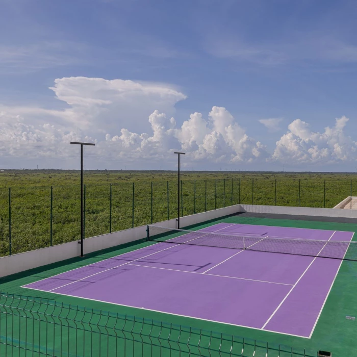 Tennis course at Sensira Resort and Spa Riviera Maya