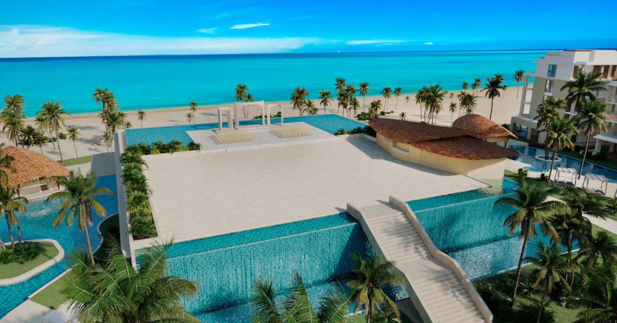 sky wedding gazebo at majestic mirage costa mujeres