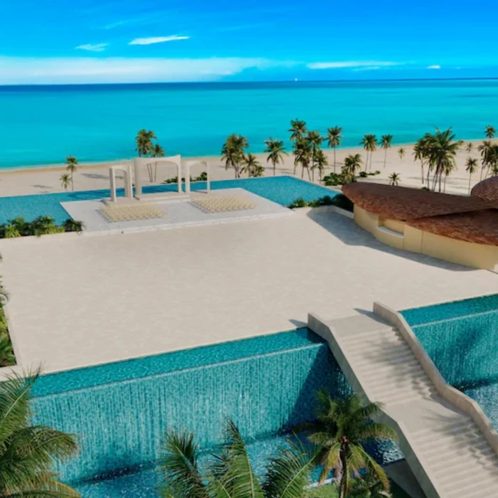 concept photo of the sky wedding gazebo at majestic mirage costa mujeres