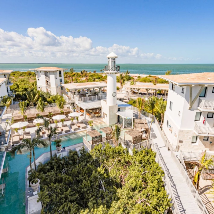 Aerial view of St. Somewhere Resort Holbox