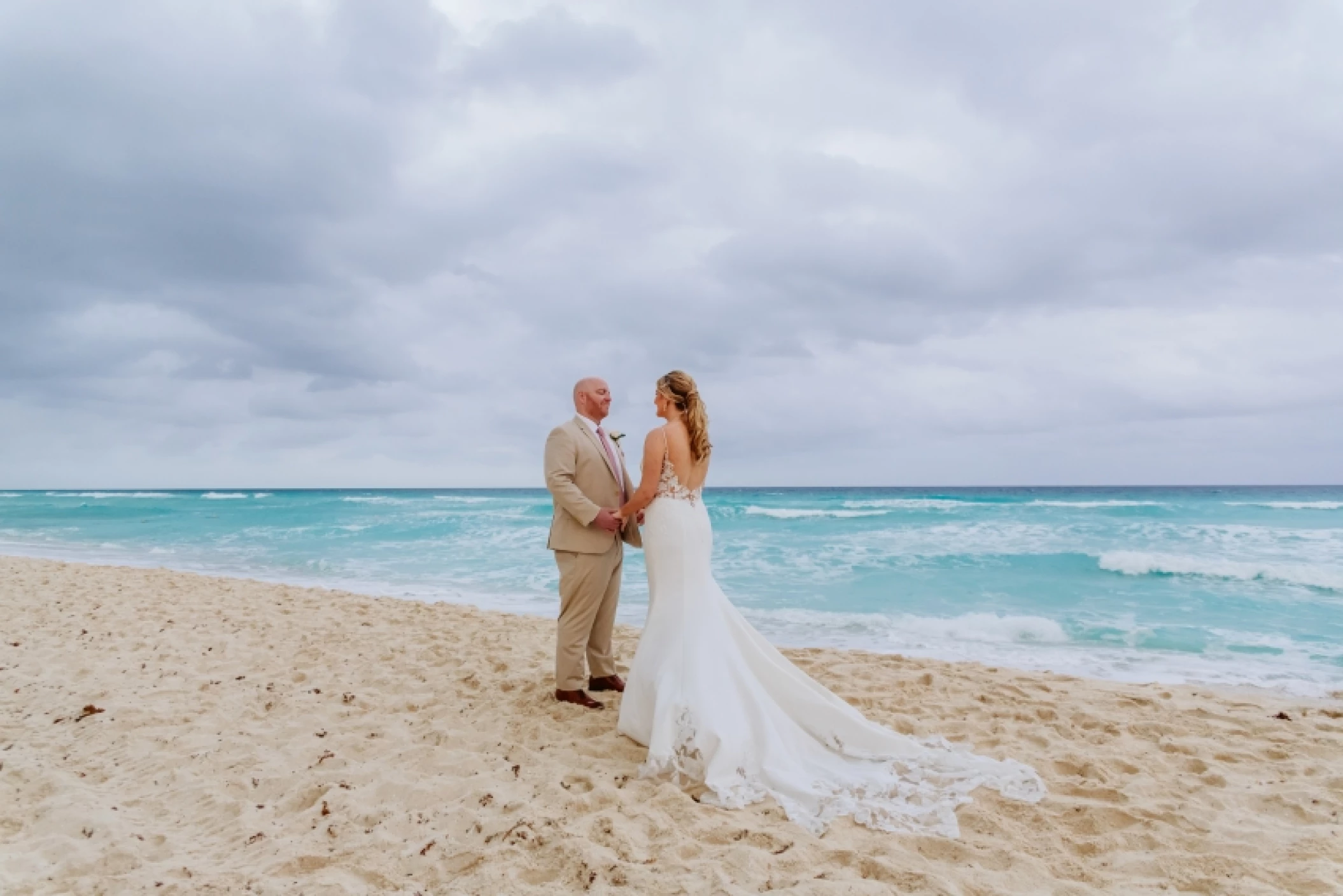Anne & Mitch on the beach