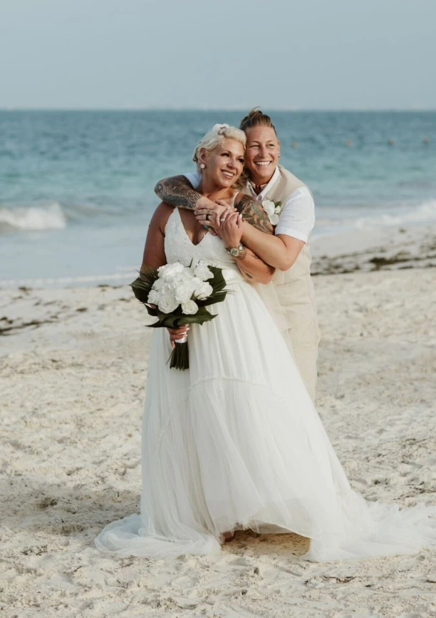 Jennifer & Chelsey on the beach