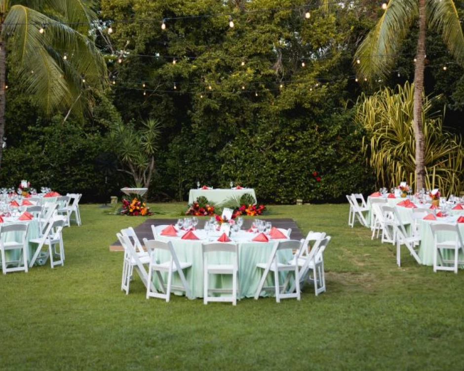 Kayla and Devon reception setup