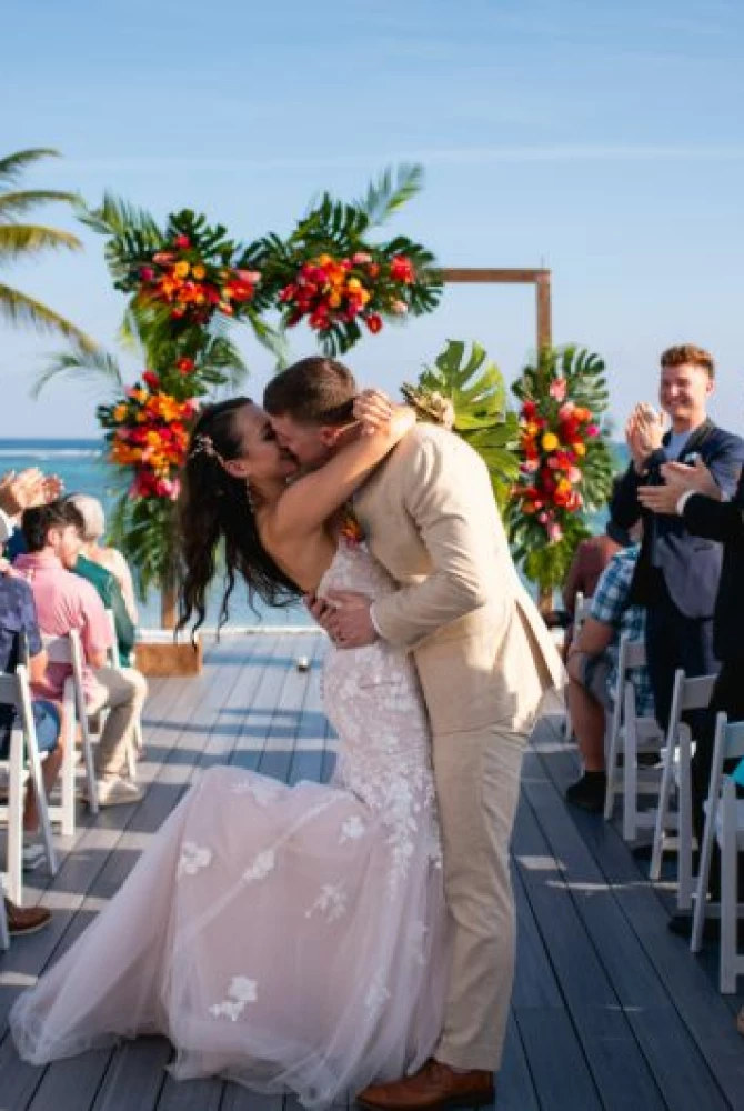 Kayla and Devon share a kiss