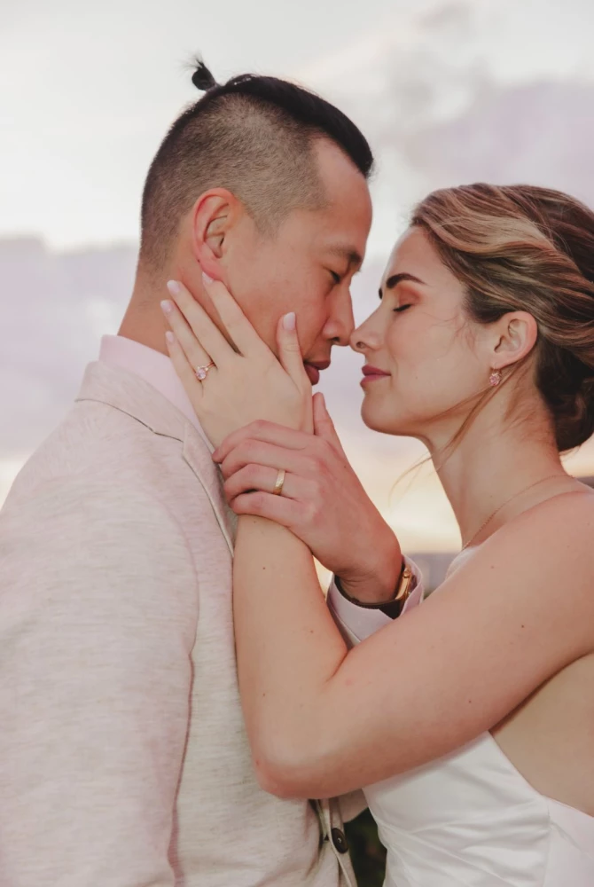 Kayla & Johnny on their wedding day
