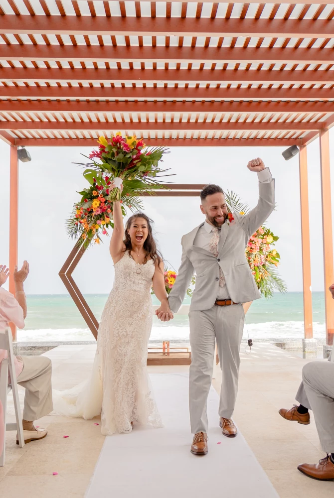 Melissa & Josh as husband and wife