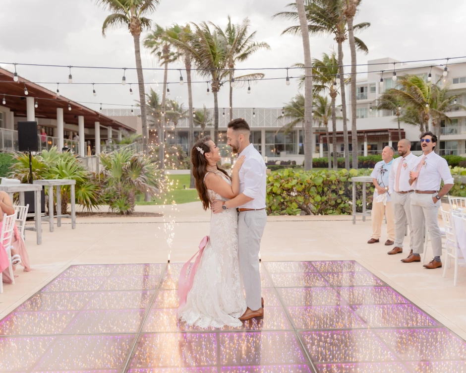 Melissa & Josh on the dance floor
