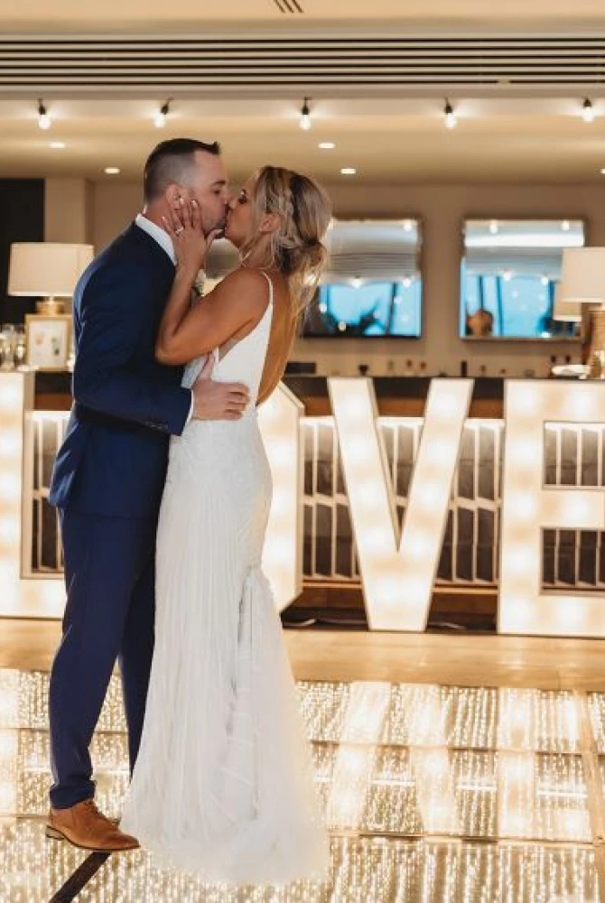 Samantha and William at their reception