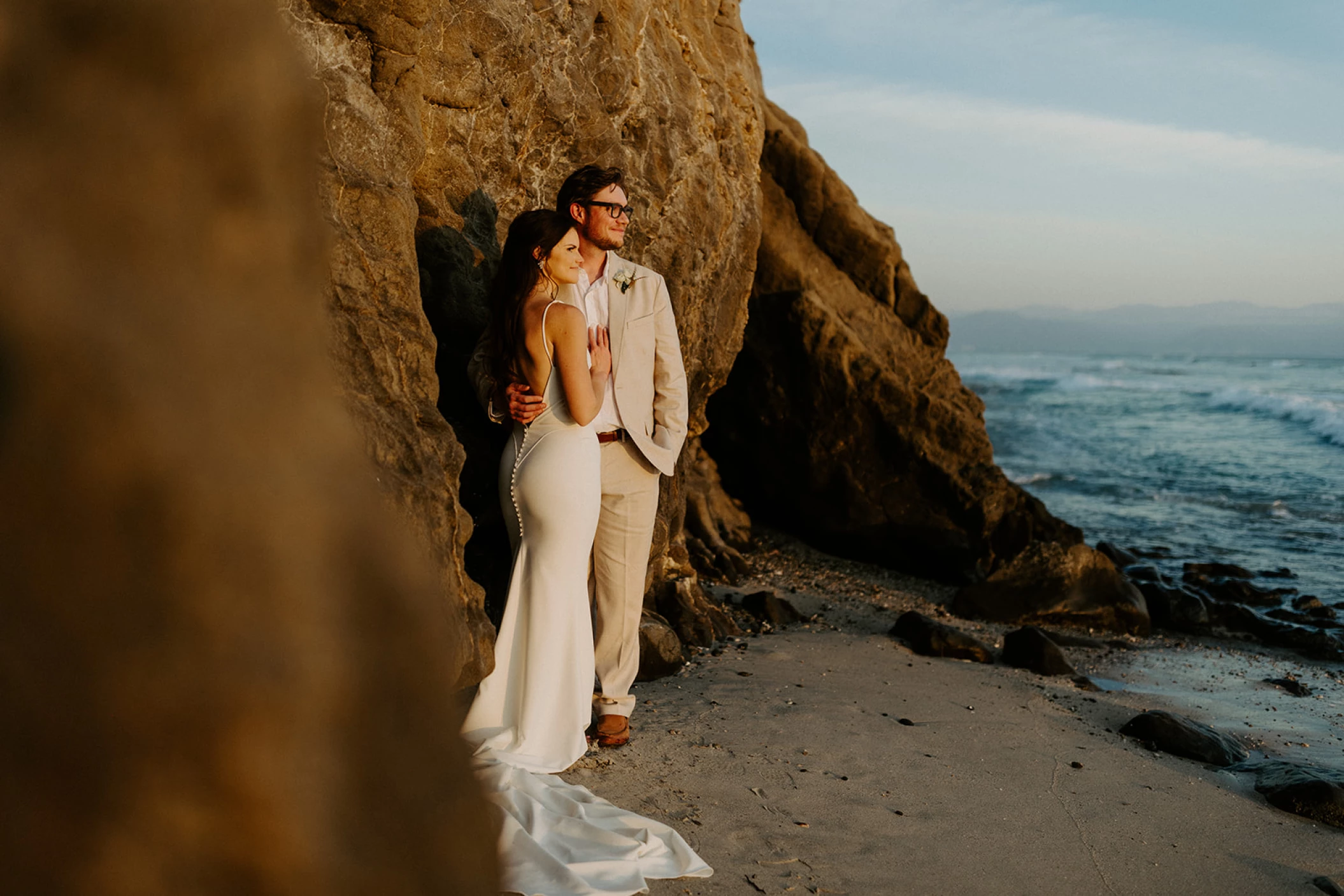 Stephanie and Austin during the golden hour