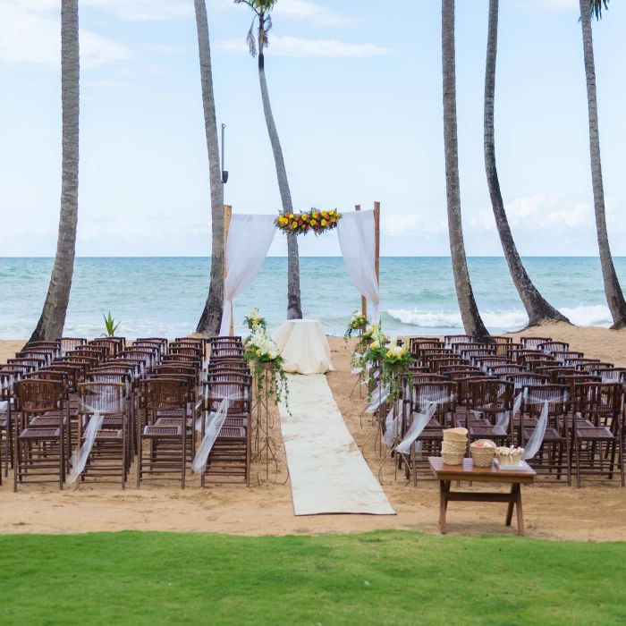 Beach ceremony at Sublime samana Las Terrenas