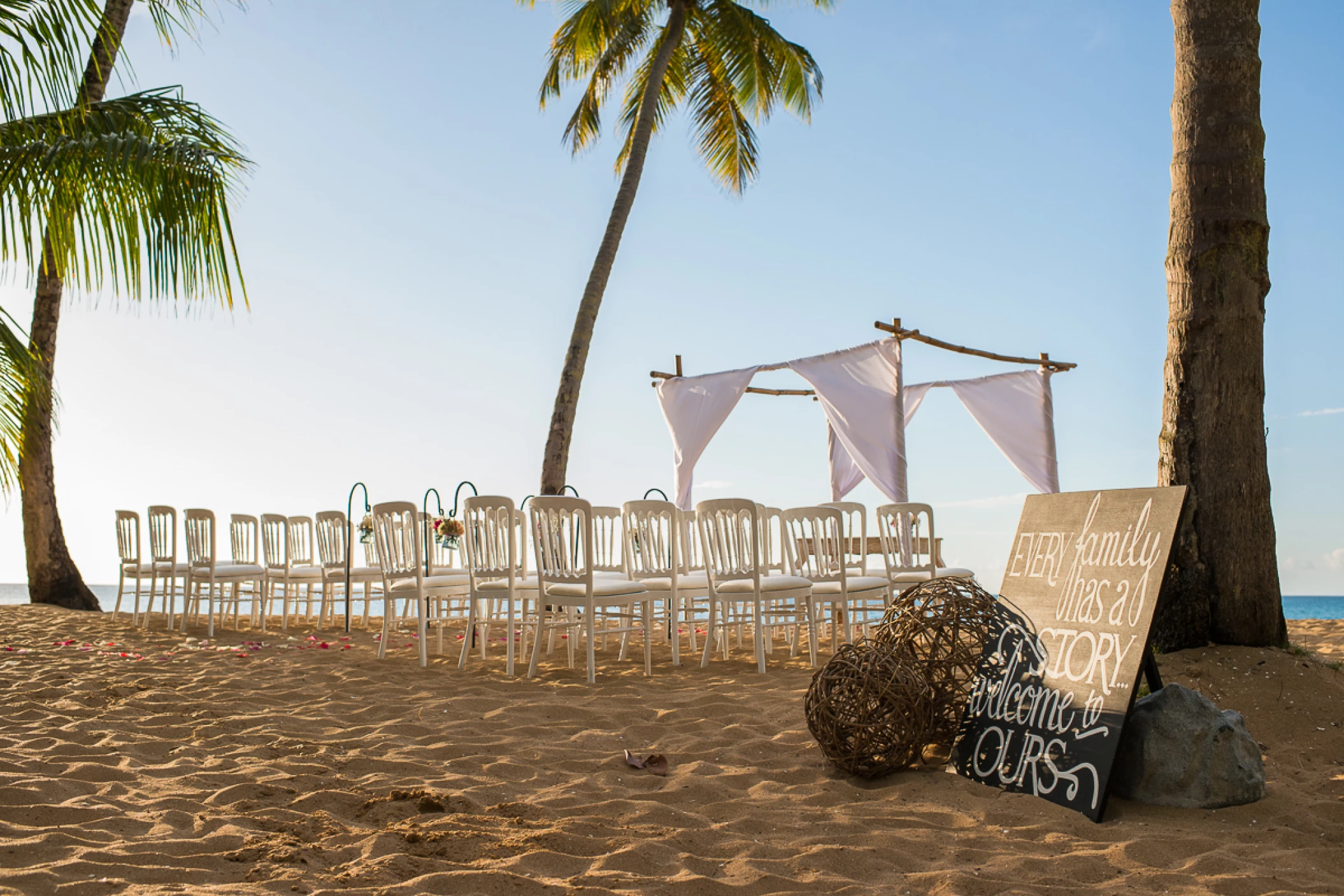 Ceremony on the beach at Sublime samana Las Terrenas