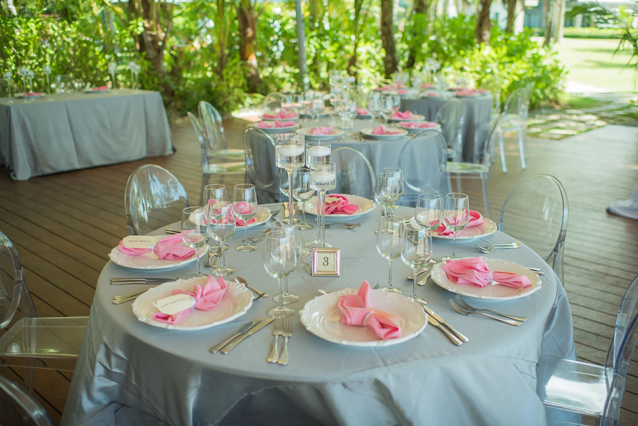 Dinner reception on Bistro terrace at Sublime samana Las Terrenas