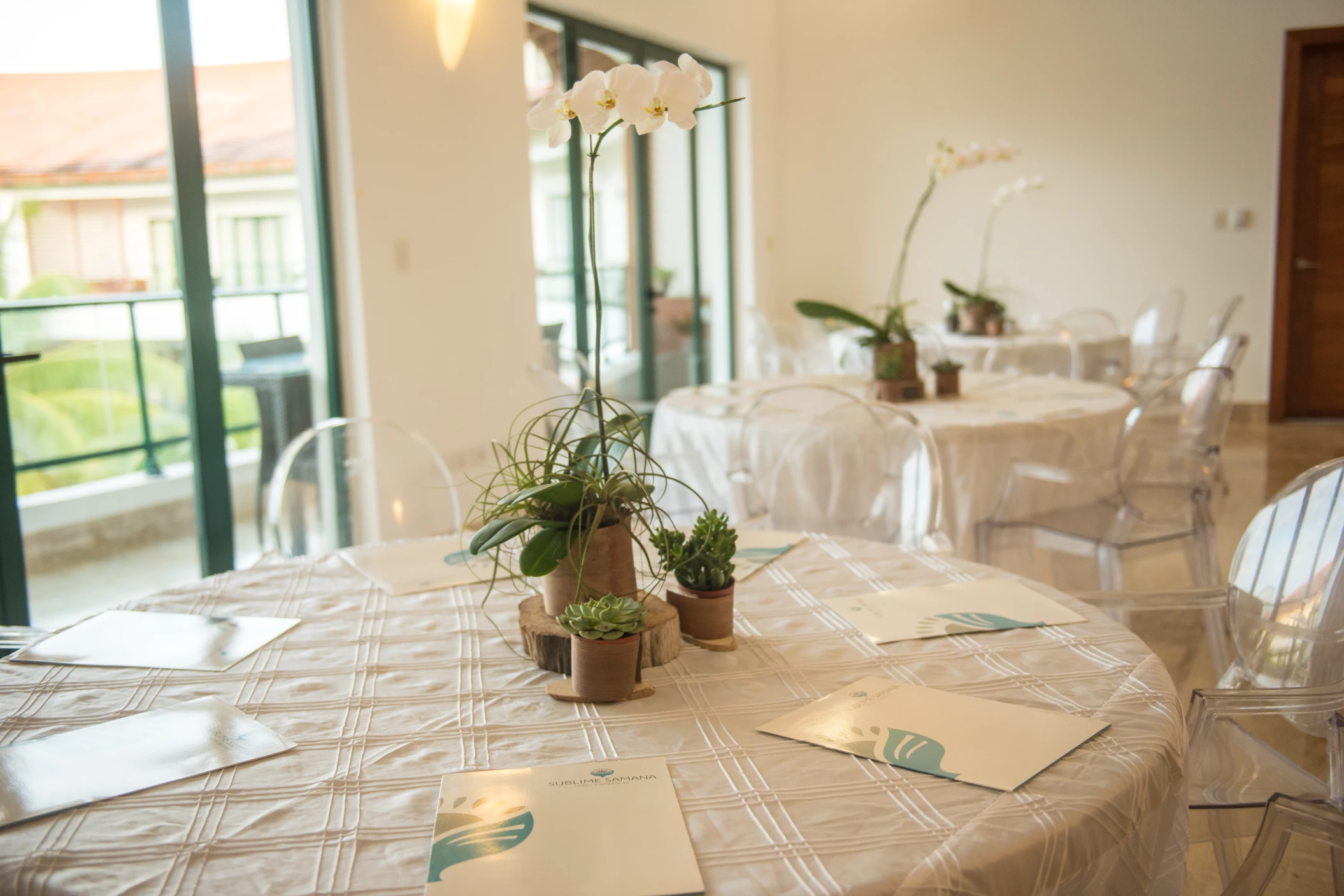 Dinner reception on the penthouse at Sublime samana Las Terrenas