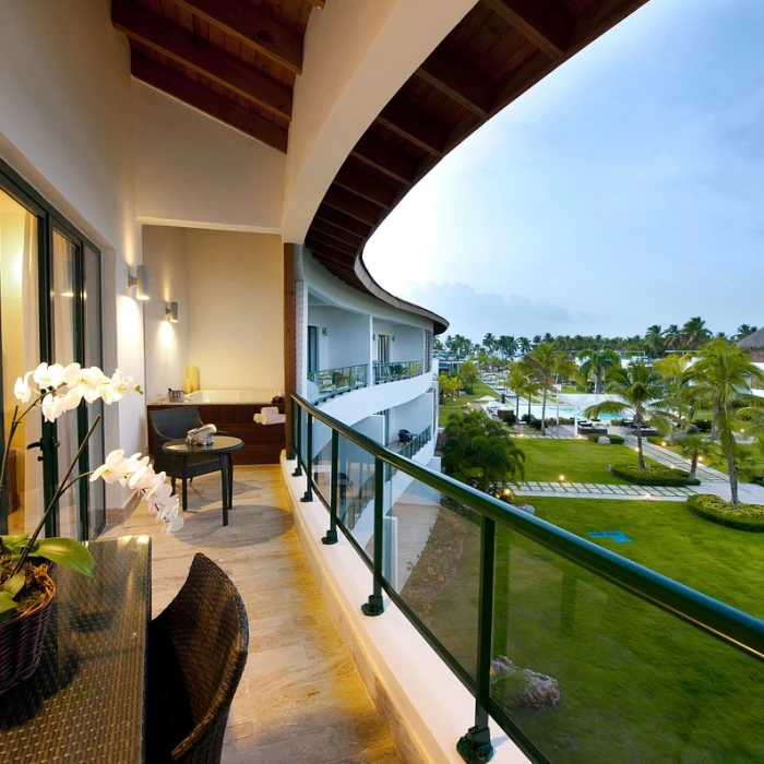 Two bedroom suite balcony view at Sublime samana Las Terrenas