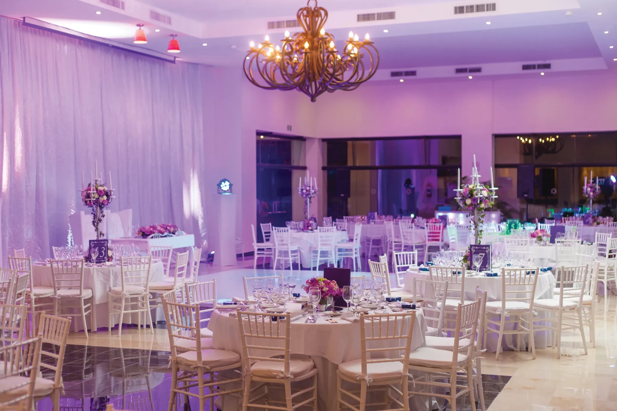 Sunscape Akumal ballroom wedding reception