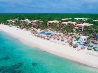 Sunscape Akumal beach and resort arial view