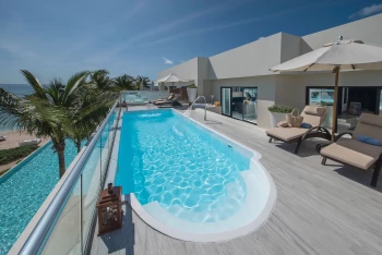Sunscape Akumal presidential suite with pool on balcony