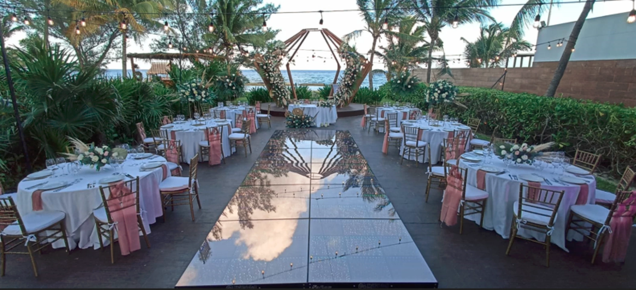 The Fives Beach Hotel & Residences beachfront gazebo wedding venue