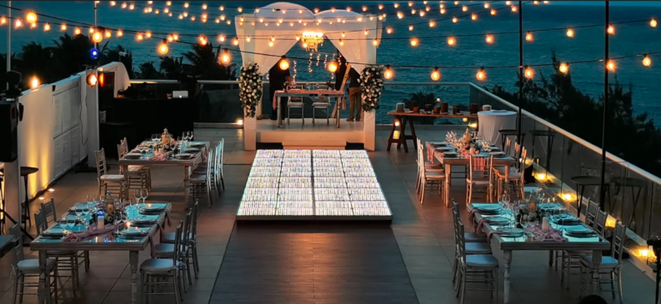 The Fives Beach Hotel & Residences Sky deck wedding venue