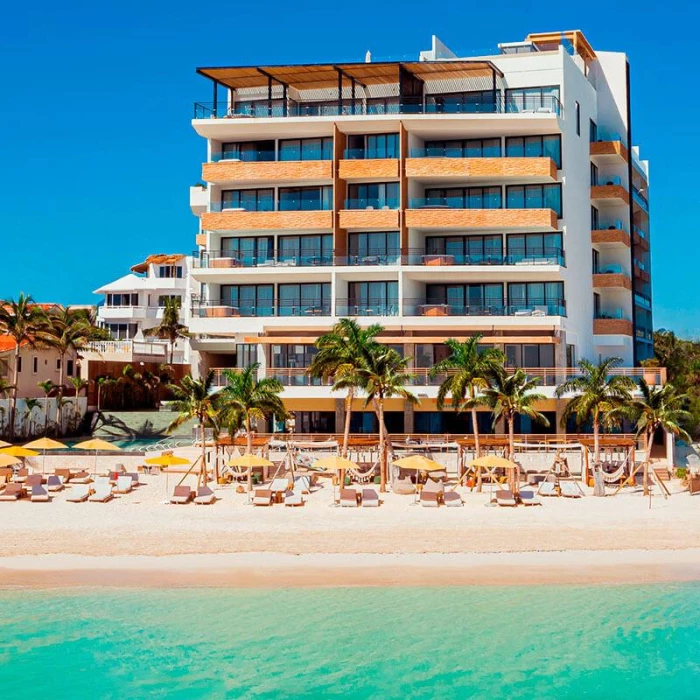 Aerial view of The Fives Oceanfront Puerto Morelos