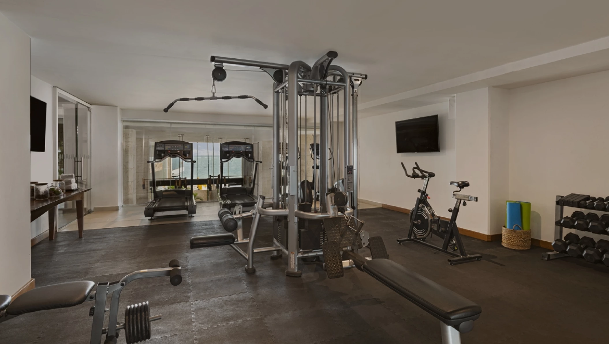 Fitness center at The Fives Oceanfront Puerto Morelos