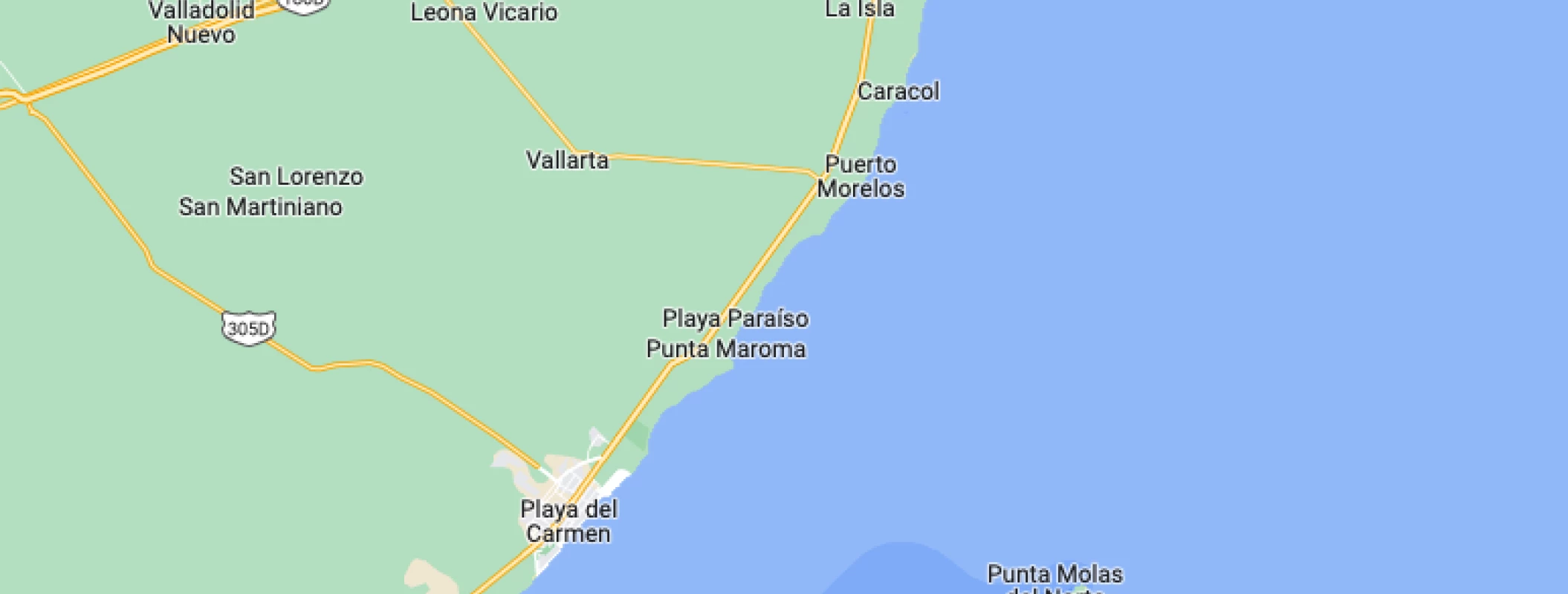 Google maps of UNICO 20°87° Hotel Riviera Maya