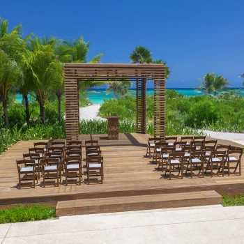 Wedding gazebo by the beach at Unico 20°87° Hotel Riviera Maya