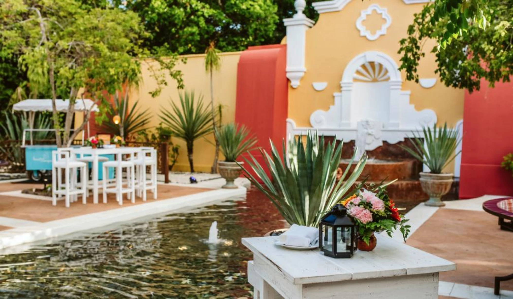 Cocktail party on La Hacienda Terrace at Valentin Imperial Riviera Maya