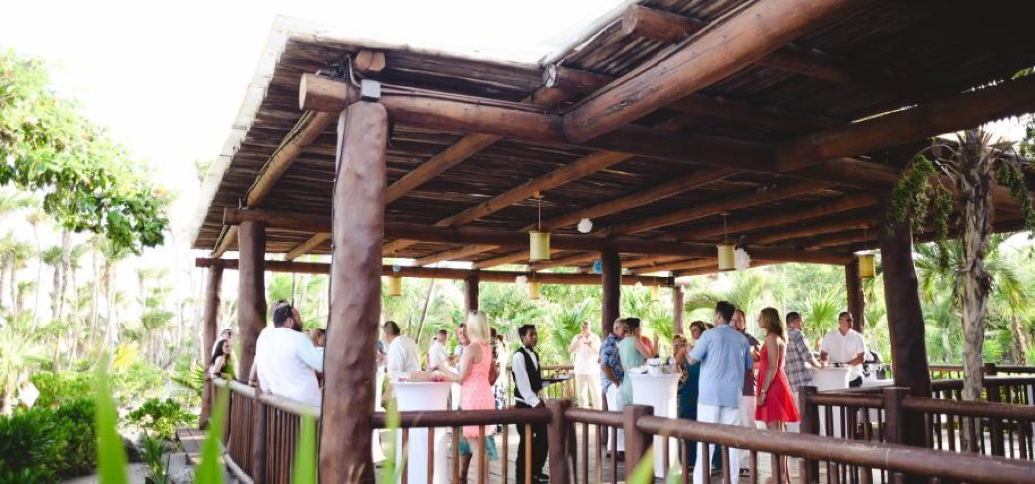 Cocktail party on Steak Pot at Valentin Imperial Riviera Maya