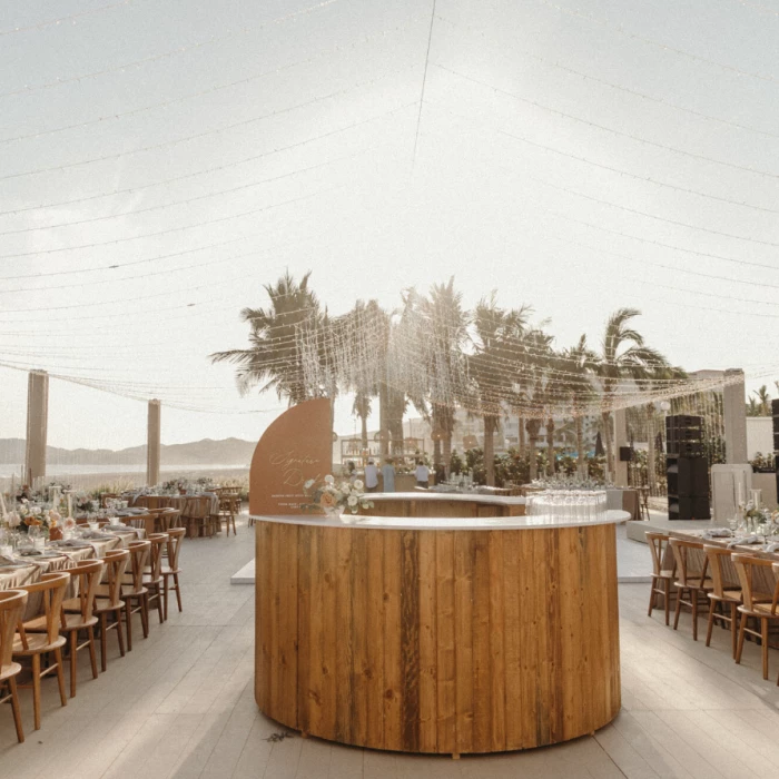 Dinner reception on the beach at Viceroy Los Cabos