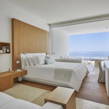 Oceanview king bed room at Viceroy Los Cabos