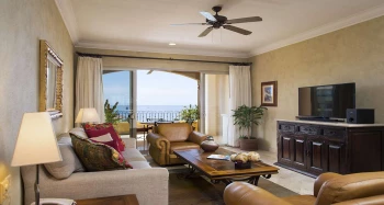 Living room of 1 bedroom suite at Villa La Estancia Beach Resort and Spa Los Cabos