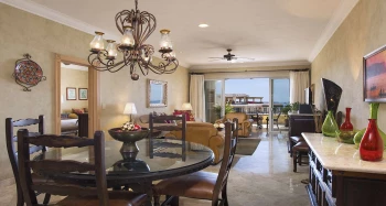 Living room of 1 bedroom suite at Villa La Estancia Beach Resort and Spa Los Cabos