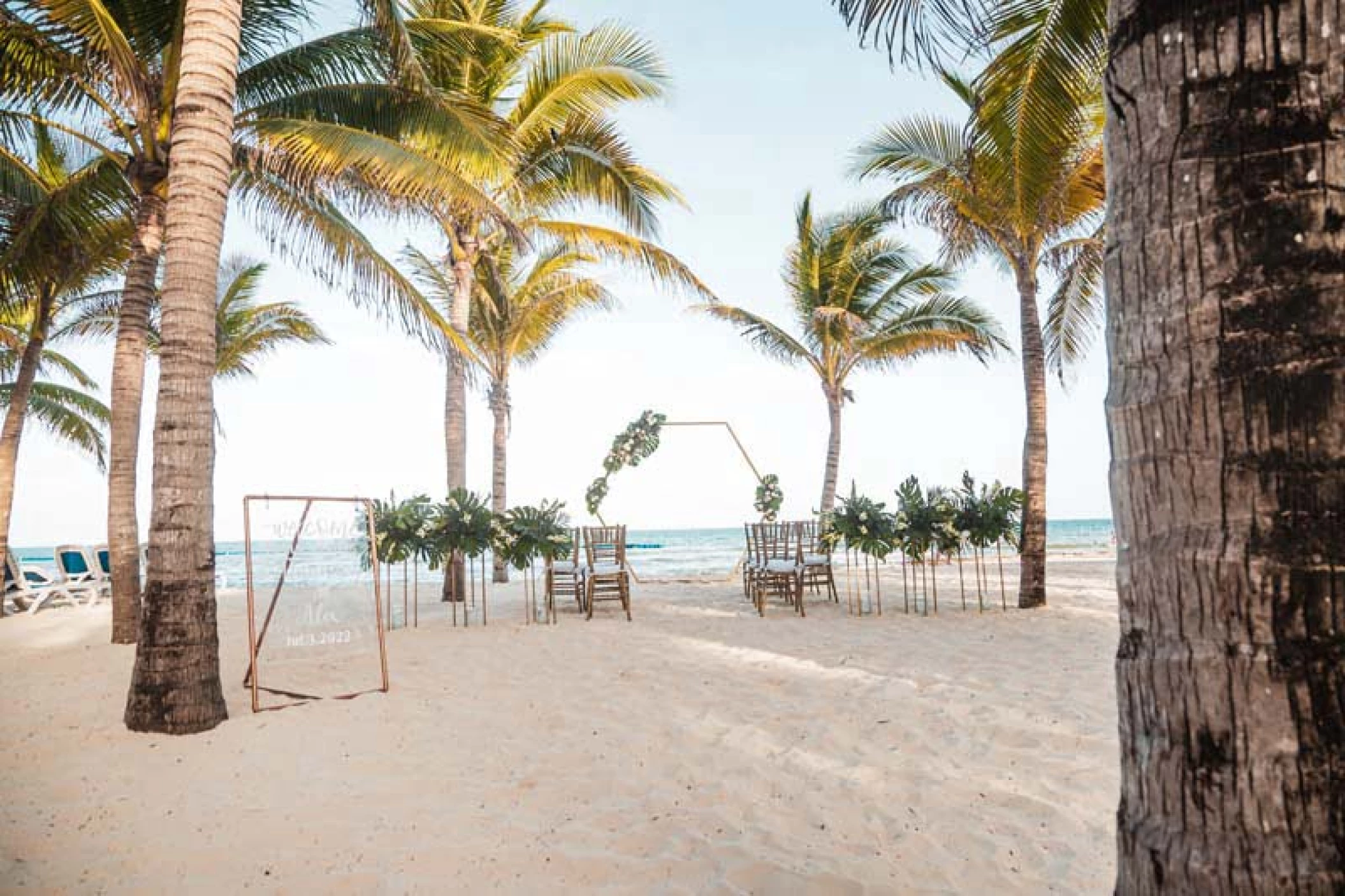 Ceremony on the beach at Viva Wyndham V Samaná