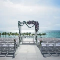Ceremony decor on the terrace at Riu Palace Costa Mujeres