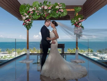 Intimate ceremony at Haven Riviera Cancun.