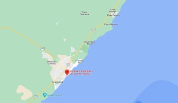 Google maps of Wyndham Alltra Playa del Carmen