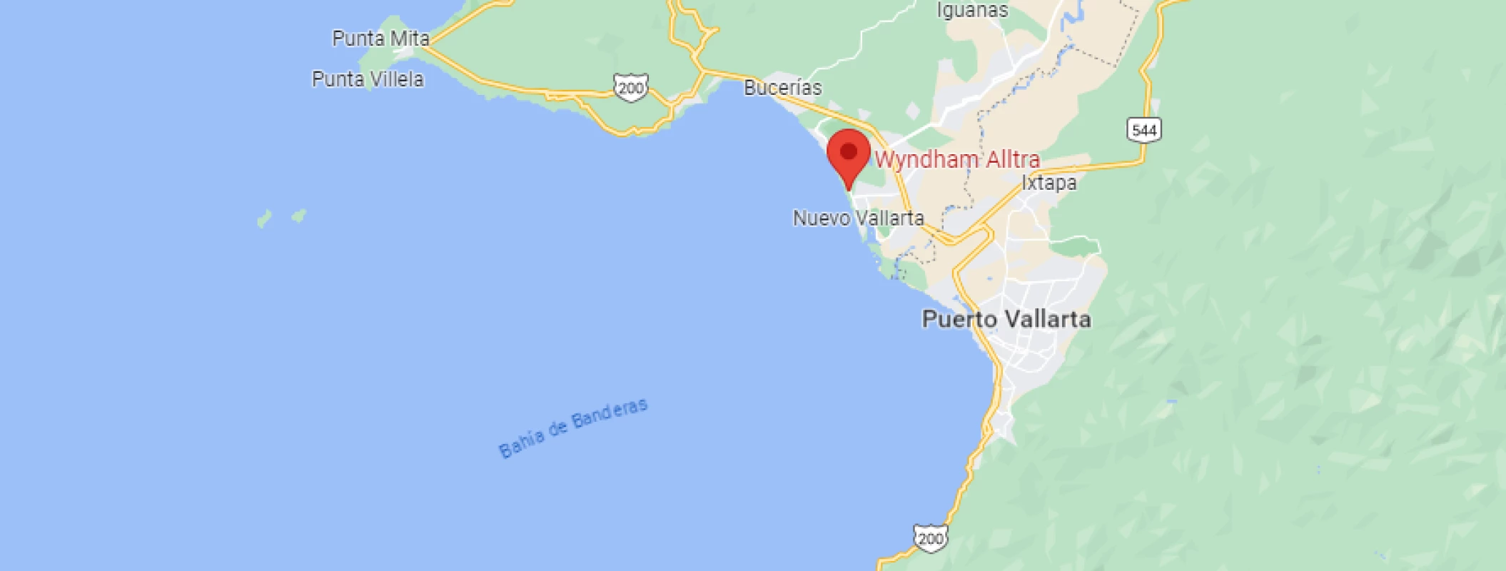 Wyndham Alltra Riviera Nayarit Map on google maps.